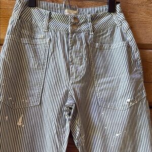 Pilcro Striped Denim Pants